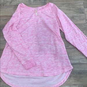 Pink and white sweater